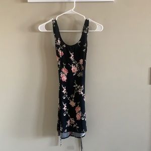 Black floral dress